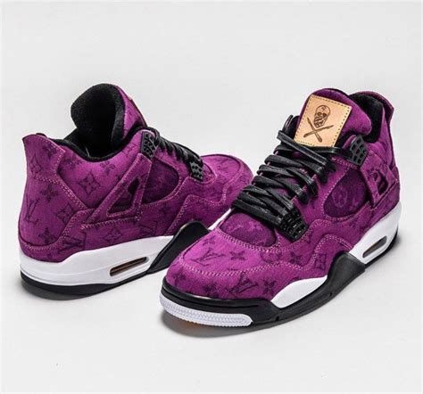 louis vuitton jordan 4 purple|lv aj sneakers.